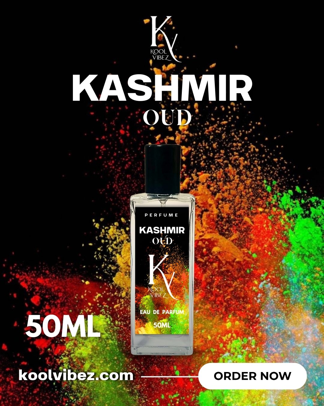 🌄 Kashmir Oud by Kool Vibez – A Bold Eastern Elegance 🖤